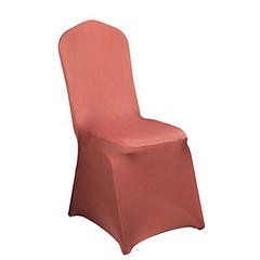 10 Terracotta Spandex Fitted Banquet Chair Covers Wedding Reception Decorations