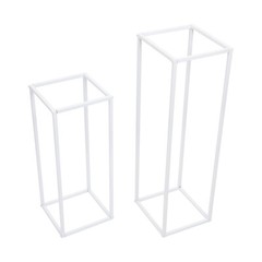 Ballon Arch Stand And 2 Wedding Flower Stands, Arch Backdrop Stand For Parties