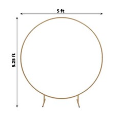 5 feet Gold Balloon Circle Metal Frame Round BACKDROP STAND Wedding Arch Party
