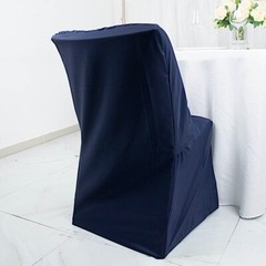 10 Navy Blue LIFETIME FOLDING CHAIR COVERS Wedding Banquet Decorations