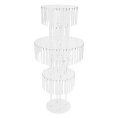 5-Tier Flower Stand for Wedding, Crystal Flower Stand