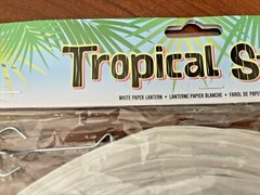 Lot of 2 NOS SEALED Spring White Paper Lanterns 12″ by DARICE