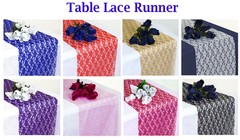 PACK of 20 Wedding 12″ x 108″ Lace Table Runner Party Venue banquet Decoration
