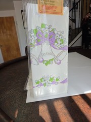 2 Vintage Party Table Covers Wedding Bells Chapel Retro 80s Bridal Paper Art