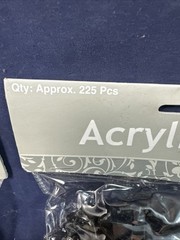 550 Pcs Acrylic Ice Crystal Like Pieces Dazzled Bling Wedding Decorations Supply