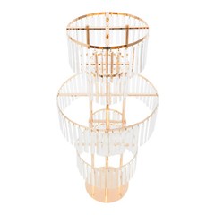 5 Tier Crystal Flower Stand Wedding Centerpieces For Tables Tall Flower Stand
