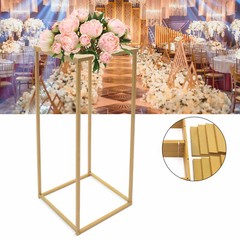 10pcs Gold Metal Flower Stand Pedestal for Wedding Party Centerpieces