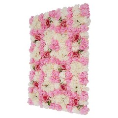 6 Pcs Artificial Flower Wall Panel, Artificial Floral Wall Decoration Backdrop