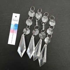 30pcs Acrylic Crystal Octagonal Beads String Garland Chain Chandelier Hanging
