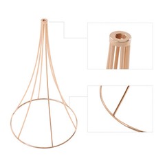 10pcs Flowered Iron Trumpet Vase Elegant Wedding Centerpieces Gold Vases