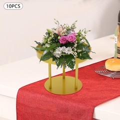 20cm/30cm Circular Flower Stands 10Pcs Wedding Flower Stand, Gold Flower Stand