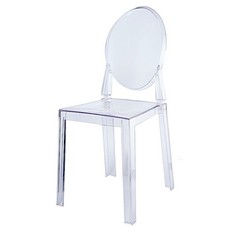 CLEAR 36″ Transparent DINING CHAIR Oval Back Wedding Reception Party Decorations