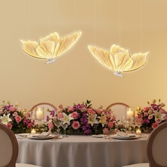 2 Pcs Romantic Butterfly Floor Lamp 110v Led Decorative Light Aisle Decoration