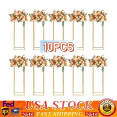 10 Pcs Wedding Metal Flower Stand Shelf Anti Rust Iron Garden Flower Rack Indoor