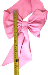 Spandex Chair Sashes Pink Pre Tied Bows Banquet Wedding Party Decoration 10 Pcs