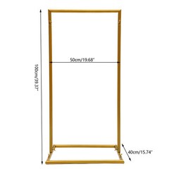 1m Metal Wedding Arch Stand Backdrop Flower Frame Garden Party Ballon Prop Decor