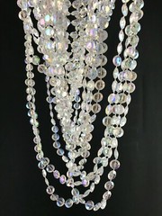 30″ Layered Iridescent Acrylic Crystal Chandelier Wedding Venue Party Decor