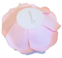 Decor In The Box 7 piece Handmade Paper Flower Set, Fully Assembled-Multi-Color