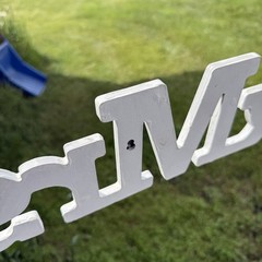 Wooden Mr & Mrs Hanging Wedding Sign White Rustic Twine Bridal Shower Decor