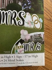 NIB Giant Yard Decor – Wedding – 8 Signs – Mr.& Mrs. Celebration Love – Home