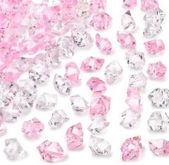Orange Fake Crushed 150 PCS Fake Diamonds Plastic Acrylic Clear Ice Rock Diamond