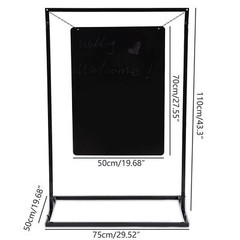 Black Poster Stand Metal Wedding Venue Decor Stand Black Welcome Sign Arch Stand