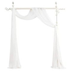 20ft Long Wedding Arch Draping Fabric 1/4 Panels Ceiling Drapes Party Backdrop