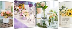 8 Pcs Reble Floral Fo Blos, 9″ L x 3″ W x 3″ H Bla Dry Flower