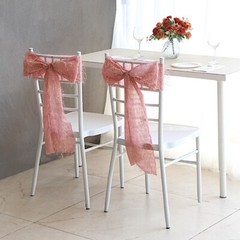 5 Polyester Metallic Fringe Chair SASHES Wedding Party Events Home Decorations