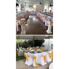 Satin Chair Sashes Teal 7×108 Inch Wedding Party Banquets Events Reusable New