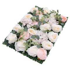 Flower Wall Panel 60 x 40 cm Rose Flower Backdrop Silk Fabric Floral Wall Mat