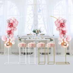 Ballon Stand+2Flower Stands Arch Backdrop Stand for Parties Wedding Flower Stand