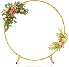 Round Backdrop Stand Stable Balloon Arch Stand Metal Wedding Arch Backdrop Stand