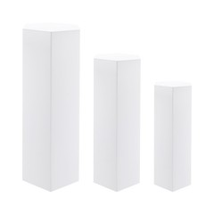 3Pcs Acrylic Display Stand Cake Flower Pedestal Stand For Party Wedding Retail