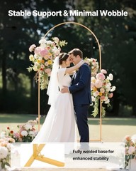 VEVOR Arch Backdrop Stand Metal Arch Backdrop Stand 6.6 x 3.3 ft for Wedding