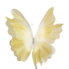 3D Gauze Butterfly Ornament for Festival Celebration Wedding Backdrops