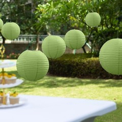 8 pcs Assorted 6 in 8 in 10 in 14 in Large Hanging Paper Lanterns Party Wedding