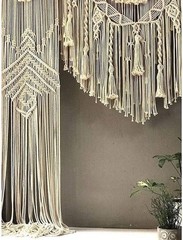Macrame Large Curtain Bohemian Boho Decoration Backdrop Wedding Boho Decoration