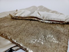 Sequin gold PILLOW COVERS 18″ x 18″ Square Cushion (3 Pieces)
