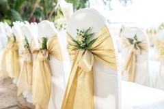 Sage Chair Sashes Bows 50 Pack Fitted Satin Chair Ribbons 7×108 Inches Chairs