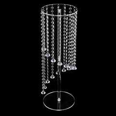 2 Pcs Acrylic Column Flower Stand Clear Acrylic Tall Vases for Centerpieces