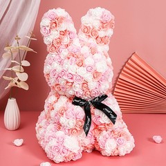 27cm Rose Rabbit Flower Bear Valentines Day Gift Romantic Decor for Her Love….