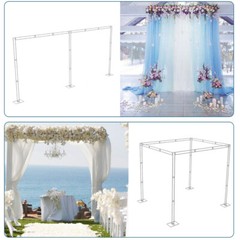 Heavy Duty Wedding Backdrop Stand Kit Canopies Frame Adjustable Party Background