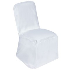 6 pcs Polyester Square Back Chivari CHAIR COVERS Wedding Dining Room Décor Event