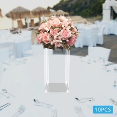 10Pcs Clear Acrylic Flower Stand for Wedding Centerpieces Wedding Flower Vases