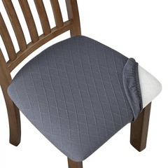 Stretch Chair Seat Covers 6 PCS, Removable Washable Dining Chair Covers Anti-…
