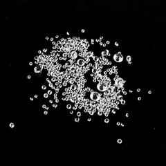 1000* 3-10mm Artificial Diamonds Fake Crystals Clear Gemstone Acrylic Stones UK
