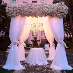 3ft/6ft/10ft Wedding Canopy Chuppah Drape Stand Heavy Duty Square Pipe Frame Kit