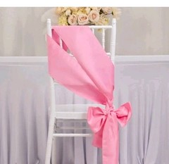 100 Pc Satin Chair Cover Bow Sash 104″x8″ Bubble Gum Pink Party Event Banquet