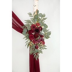 Artificial Wedding Arch Flowers Kit(Pack of 3),2Pcs Artificial Flower Arch